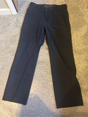 Perfection Navy Straight Dress Pants